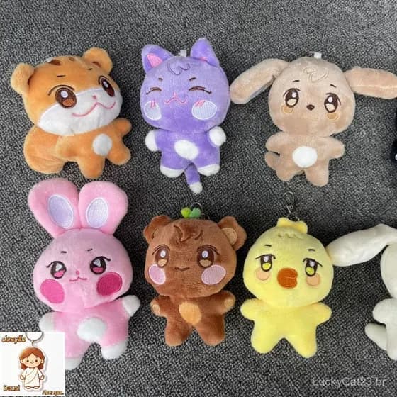 Kpop Idol ATEEZ 10cm Hongjoong Seonghwa Aniteez Flash Boneca De Pelúcia Pingente De Chaveiro