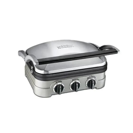 Sanduicheira e Grill 5 em 1 Semipro Inox 127V Cuisinart ® - GR-4NCBR