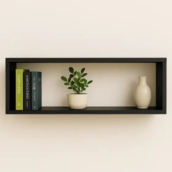 Nicho Retangular 40x30x20cm Mdf Decorativo Sala Quarto Escritório Parede