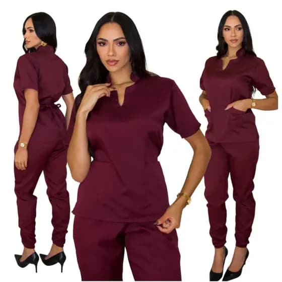 Pijama Scrub Hospitalar Garbadine Premium Resistente Macio e Alta Durabilidade