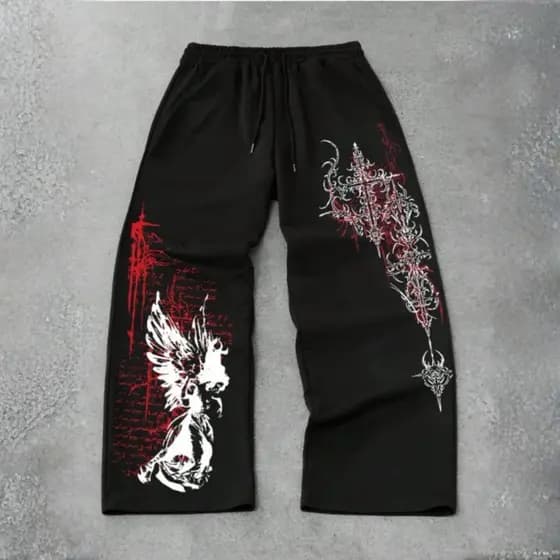 Calça Wide Moletom Tecido De Algodão Streetwear Casual Nova Linha Urban