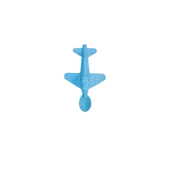 Colher Avião para Refeição Infantil Criança Bebê Azul ( 43218 )