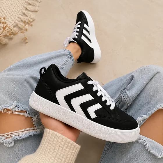 Tênis Feminino Confortavel Acolchoado Casual Adulto Tenil Promoção Inverno