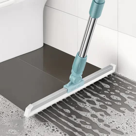Vassoura Rodo Silicone 2 em 1 Multifuncional para Casa