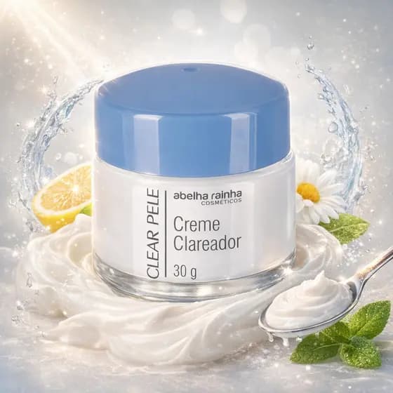 Abelha Rainha Creme Clareador Noite Rosto Clear Pele 30g