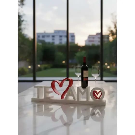 Placa Decoração Te Amo Presente Romântico Decoração Casal