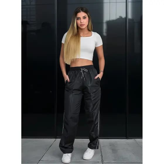 Calça Tactel Feminina Premium Academia Street Modal 3 Bolsos