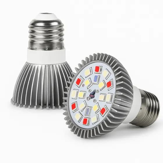 LED Grow 18 LEDs Full Spectrum UV+IR Cultivo Indoor Bivolt