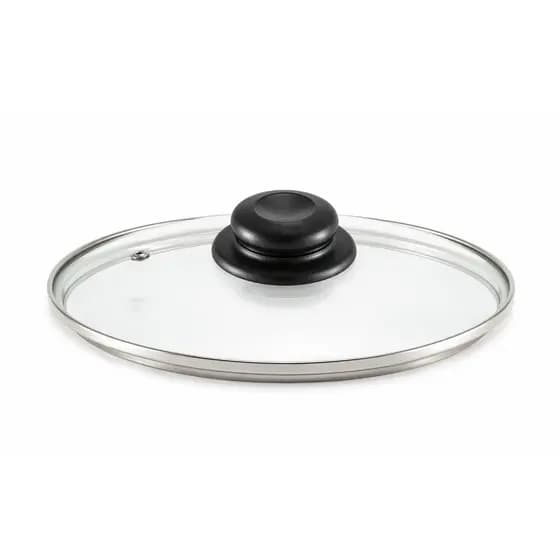 Tampa de Vidro 26 Cm Original Avulsa Tamanho Padrão Universal Para Panela Caçarola Fervedor Frigideira