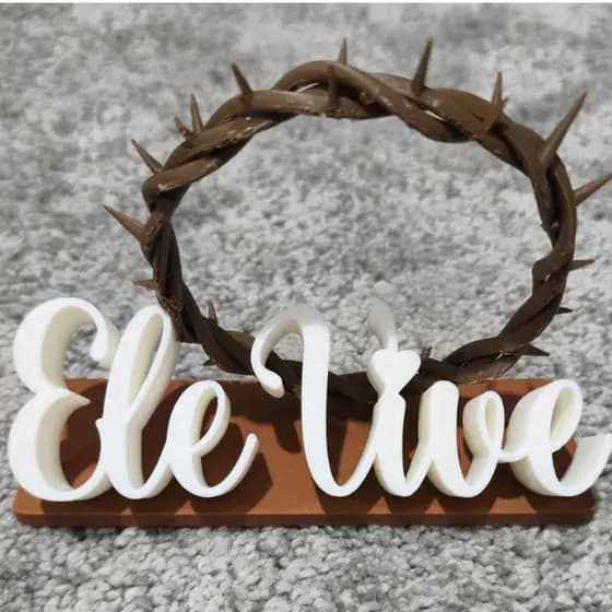 Troféu Ele Vive – Decoração de Loja e Comércio - Presente Especial