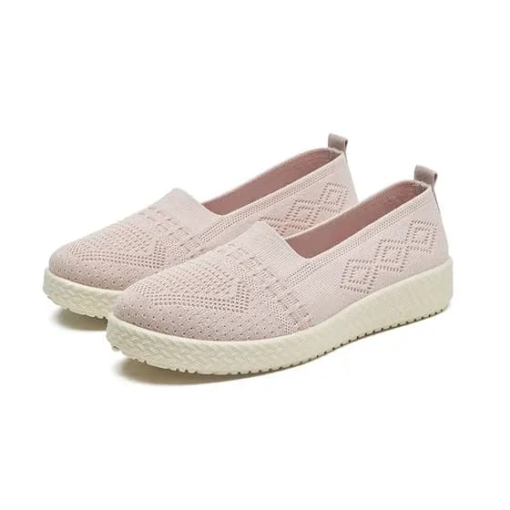 Feminino Casual Tênis Novos Sapatos De Malha Sola Macia Respirável Tênis Confortável Caminhada Ortopédica Para Mães