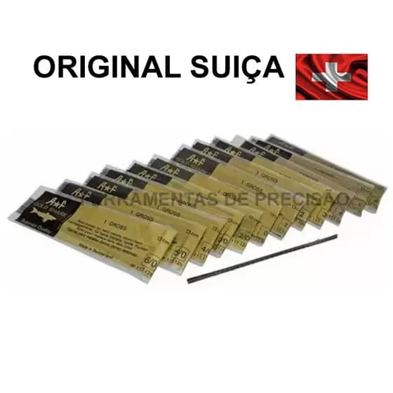 Serra Ourives Gold Shark A*f Original Swiss 12 Unidades