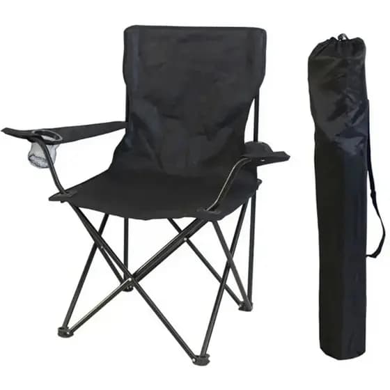 Cadeira para Praia e Pesca Dobrável | Porta Copos Integrado e Bolsa Inclusa