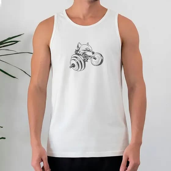 Camiseta Regata Masculina 100% Algodão Pitbull
Halteres Estampa Treino Academia Fitness Lifestyle