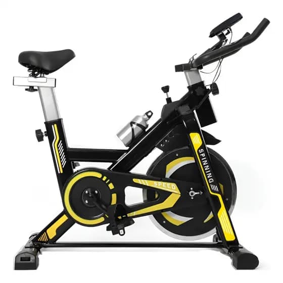 Bicicleta Spinning Ergométrica Exercício Profissional Monitor suporta até 150kg Academia 1.90m