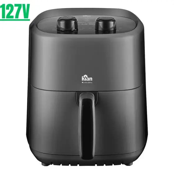 Air Fryer 3,5L Kian AF-105 Preto 127V 1200W – Fritadeira Sem Óleo | Turbo Air 360°