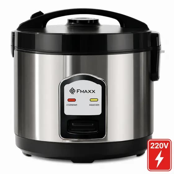 Panela Arroz Eletrica Fmaxx 10 Xicaras 1.8l 700w Inox 220v 60hz