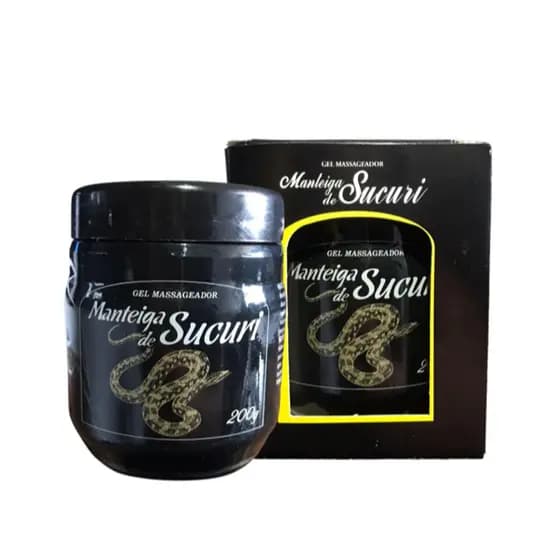 3 Potes Gel Massageador Manteiga De Sucuri Néctar Banha Original- 200g Dores Musculares
