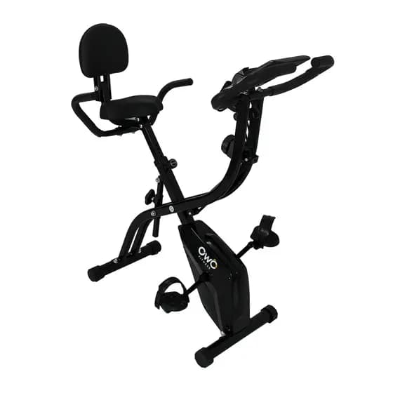 Bicicleta Ergométrica Dobrável Owò Fitness Spinning Compacta