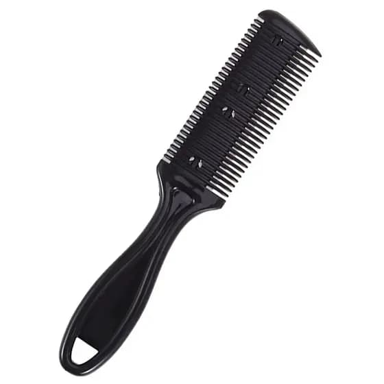 Pente Navalha Aparador Lâmina Desfia Tira Volume + 2 Lâminas