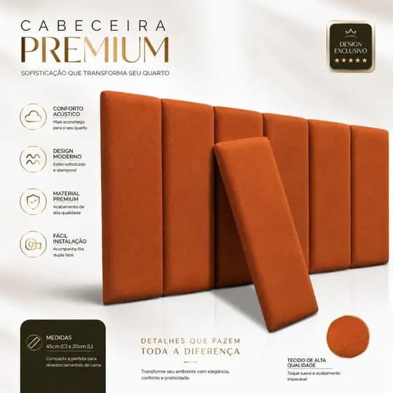 Cabeceira de Cama Kit Completo Casal, Solteiro, Queen, Box e King