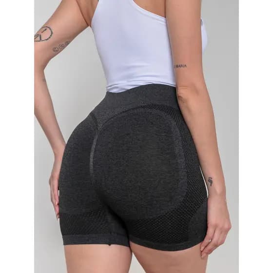 Shorts esportiva Feminina Levanta Bumbum Modelador Cintura Alta Compressão Unico36-44