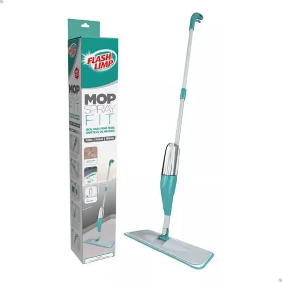 Mop Spray Flash Limp Fit MOP0556 Rodo Com Reservatorio E Refil Microfibra