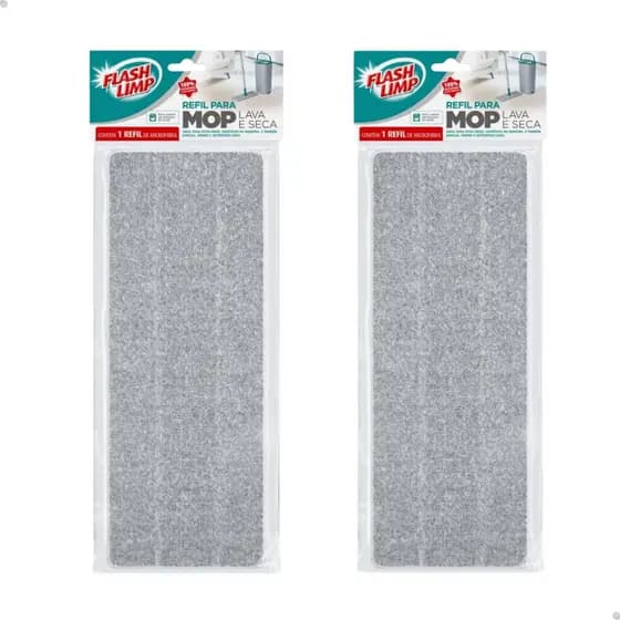 Refil Microfibra Lavavel Mop Lava E Seca Fit Flash Limp MOP6088 Original