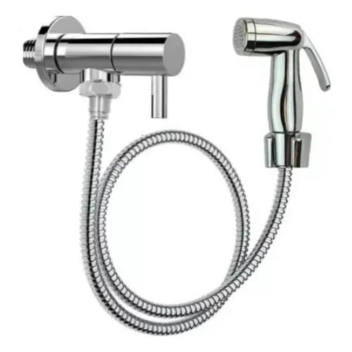 Ducha Higiênica Registro Aço Inox Super Luxo 1/4 Volta Ducha Higiênica 2 Saídas