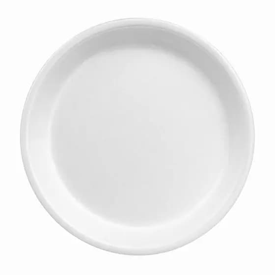 Prato Descartável Meiwa Isopor 23cm Branco Refeição Resistente | 25, 50, 75, 100, ou 125 un Festas Churrasco