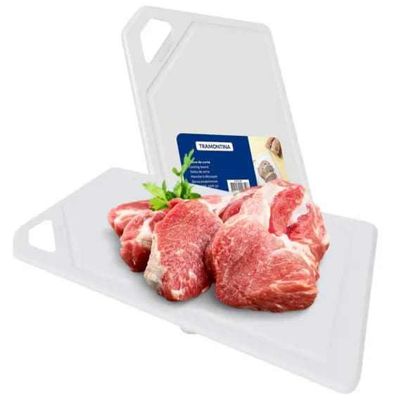 Tábua Cozinha Corte 30x20cm Carne Branca Polipropileno Tramontina