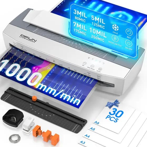 Laminadora Plastificadora Modernizada Multifuncional 10mil Velocidade 1000mm/min para Fotos, Documentos e Cartões