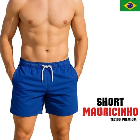 Bermuda Mauricinho Masculina Tactel Premium