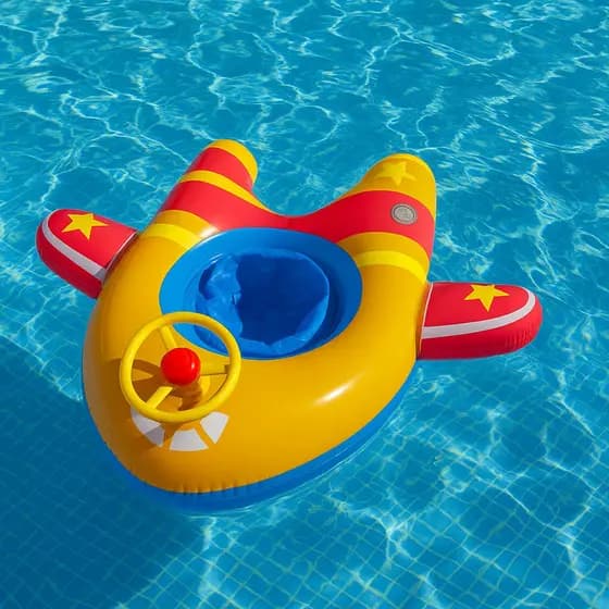 Boia Foguete Com Volante Crianças Piscina Infantil 72cm