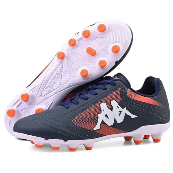 Chuteira Kappa Napoli Masculina Original Campo Marinho Laranja Confortável Macia