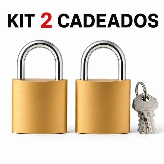 Kit 2 Cadeados Reforçado Vários Tamanhos