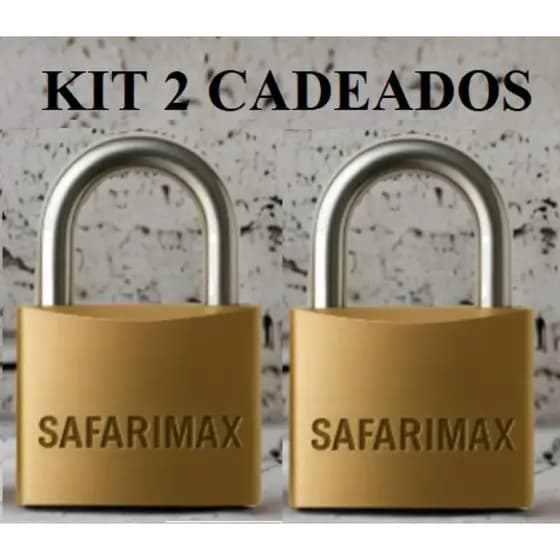 Kit 2 Cadeado Tetra Reforçado com 3 Chaves 40mm