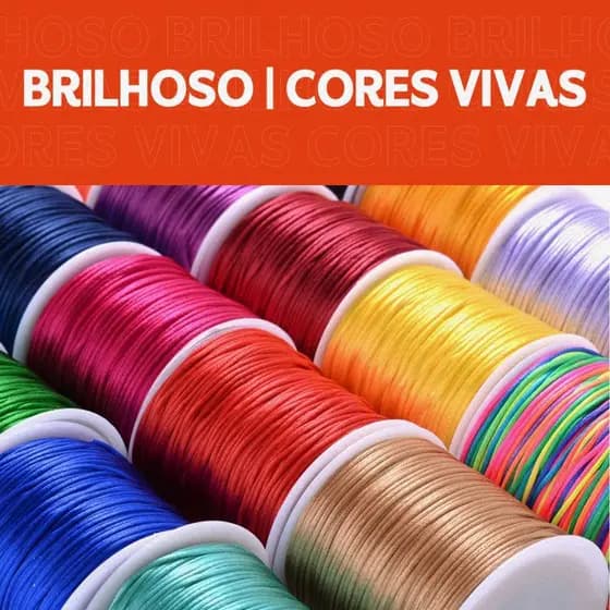 Fio De Seda Fino 1.0 Mm C/100 Metros Cordão Rabo De Rato Resistente De Alta Qualidade - SHEFA
