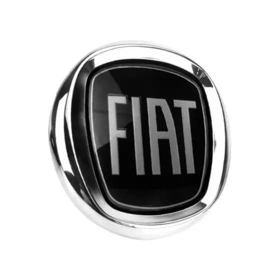 Emblema Chave Fiat Preto 14Mm