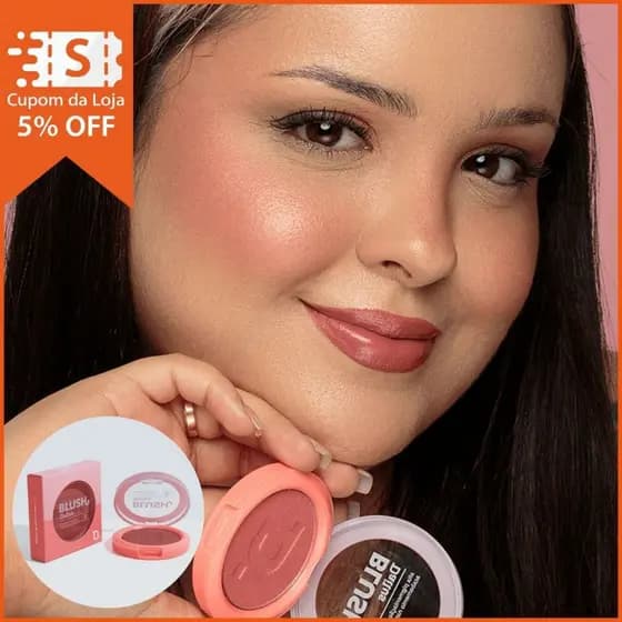 Blush Compacto Dailus 6g | Cor Intensiva e Acabamento Natural