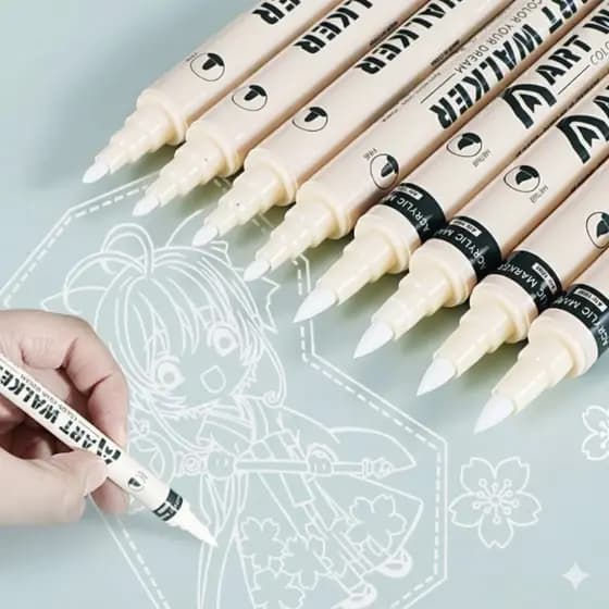 Caneta Removedora Apagadora de Tinta Caneta Mágica Acrílica de Correção Marcadores Desenhos Pinturas