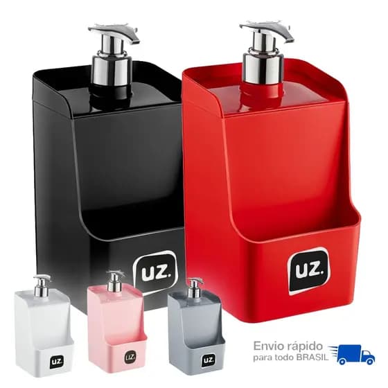 Porta Detergente Dispenser Slim 500ml - Uz Utilidades