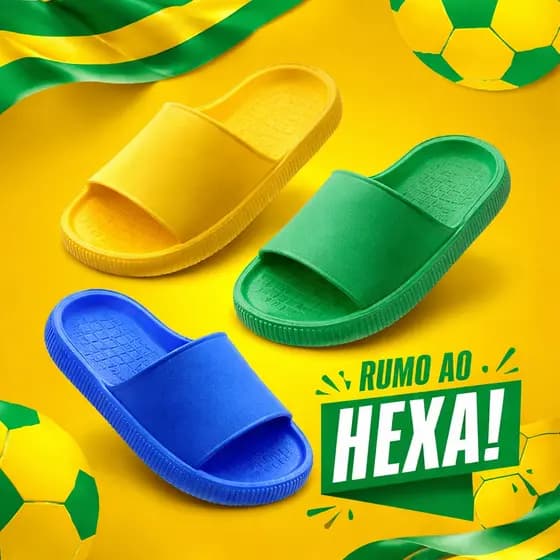 Chinelo Slide Nuvem Infantil Menina Menino Leve Confortável Macio Antiderrapante Azul Amarelo Verde Bandeira
