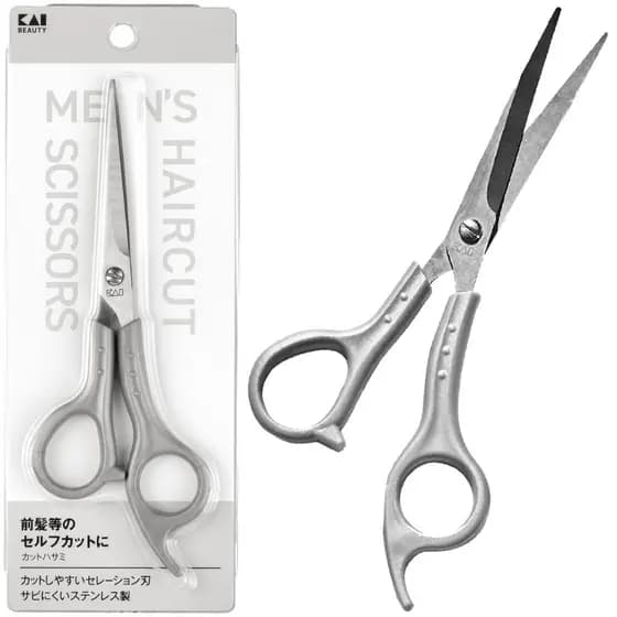 Tesoura de corte de cabelo KAI aço inoxidável tesoura de corte de cabelo masculino autocorte KQ3206