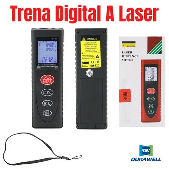 Trena Digital A Laser Profissional até 80m - Medidor De Distância