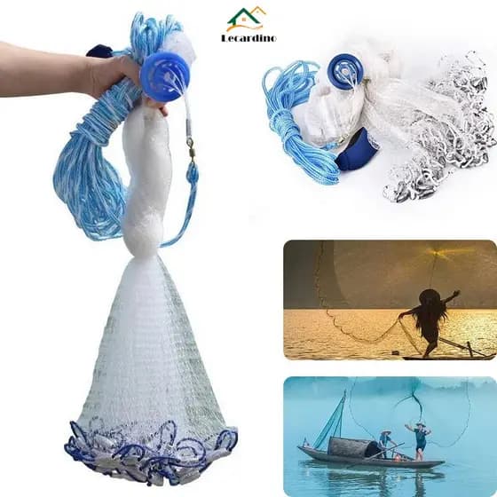 Rede De Pesca Malha 12mm 5 á 15 Metros pra Pesca de Lambari e Camarão - Ideal para Pequenos Peixes