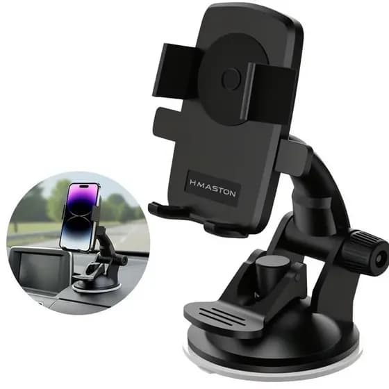 Suporte Para Celular Veicular Suporte Para GPS Veicular Tipo Ventosa Estável e Resistente A Impactos