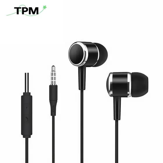 Headset Esportivo Com Fio De 3.5mm Controle De Fio Com Microfone
