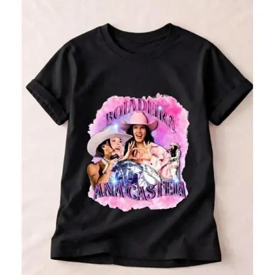 Camisa Ana Castela blusa infantil fãs da cantora 100% Algodão Youtuber juvenil blusas