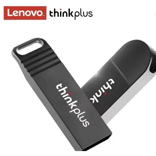 Pendrive de metal LENOVO Thinkplus USB 2.0, 64GB, Flash Drive para PC e Notebook